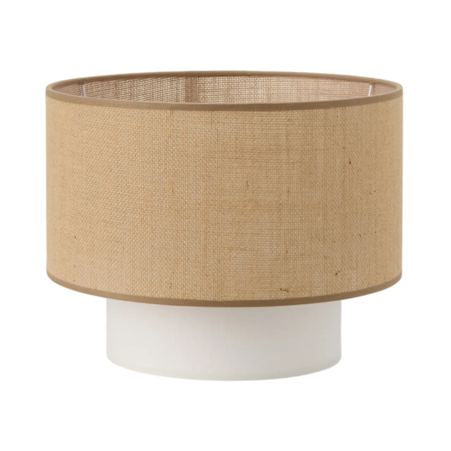 Abat-jour pour suspension double jute et beige 30 cm Rosine