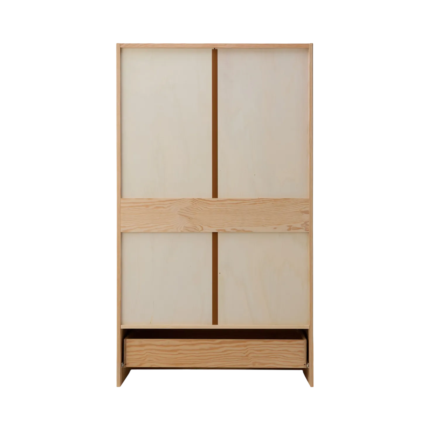 Armoire bois massif 2 portes 1 tiroir Iris