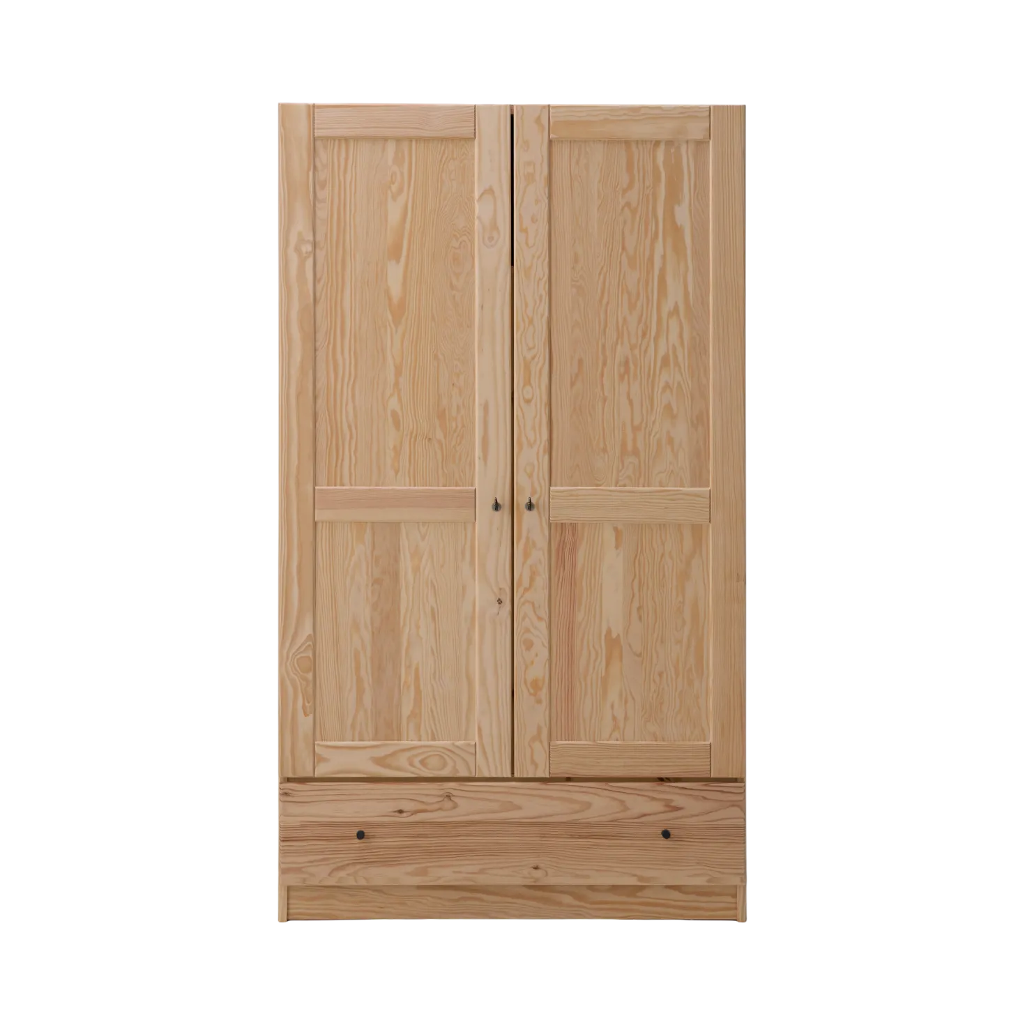 Armoire bois massif 2 portes 1 tiroir Iris