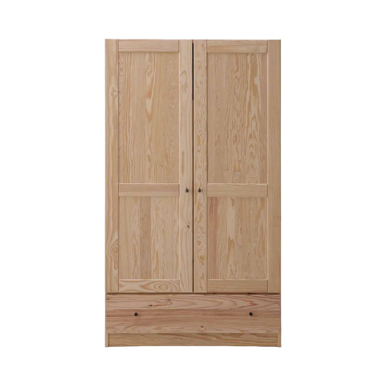 Armoire bois massif 2 portes 1 tiroir Iris