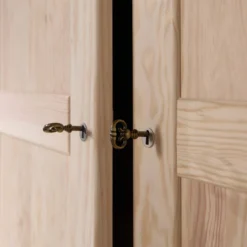 Armoire bois massif 2 portes 1 tiroir Iris