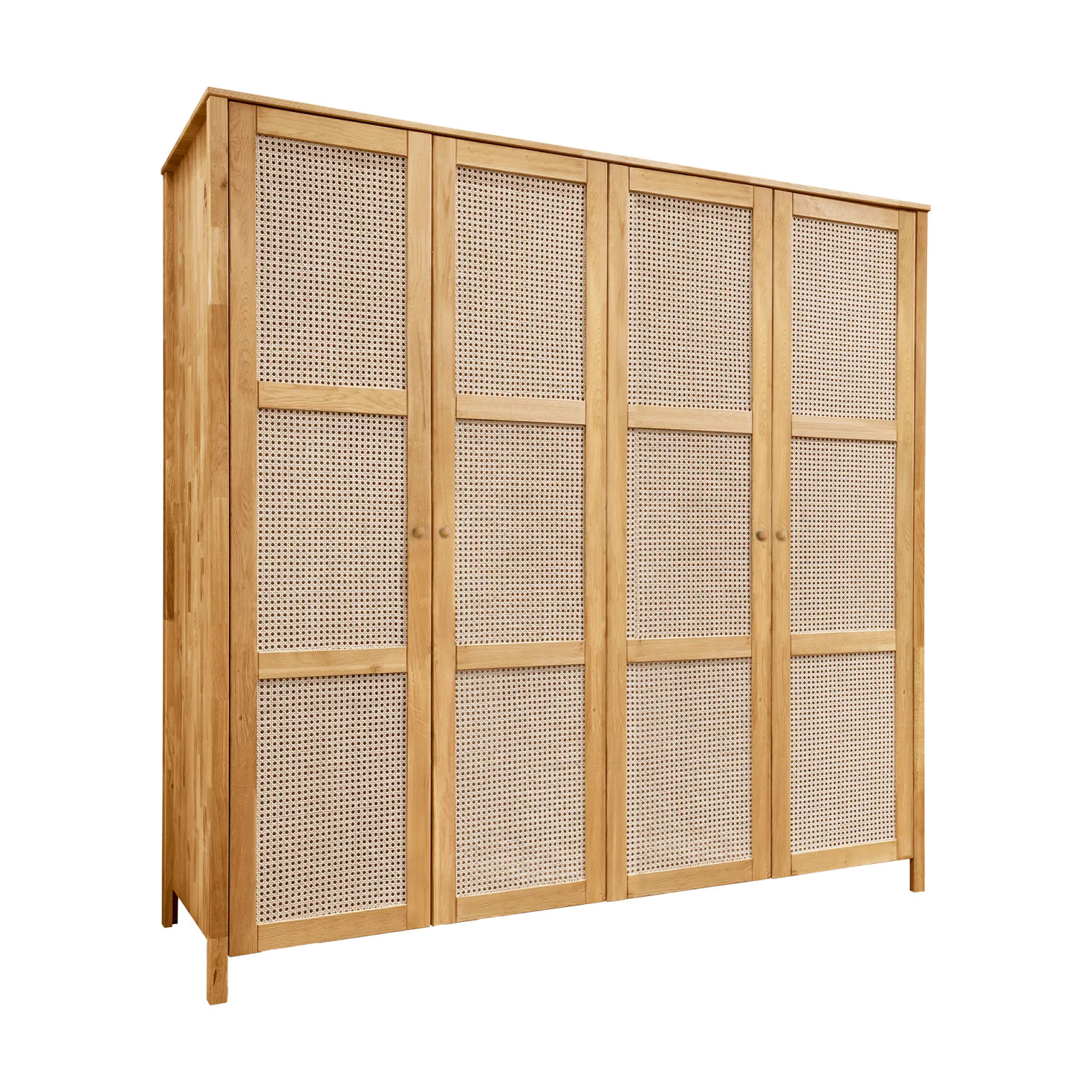Armoire chêne massif 4 portes Capucine