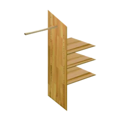 Armoire chêne massif 4 portes Capucine
