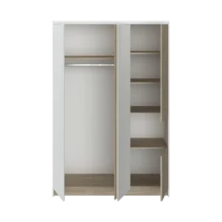 Armoire 4 portes décor bois Palerme