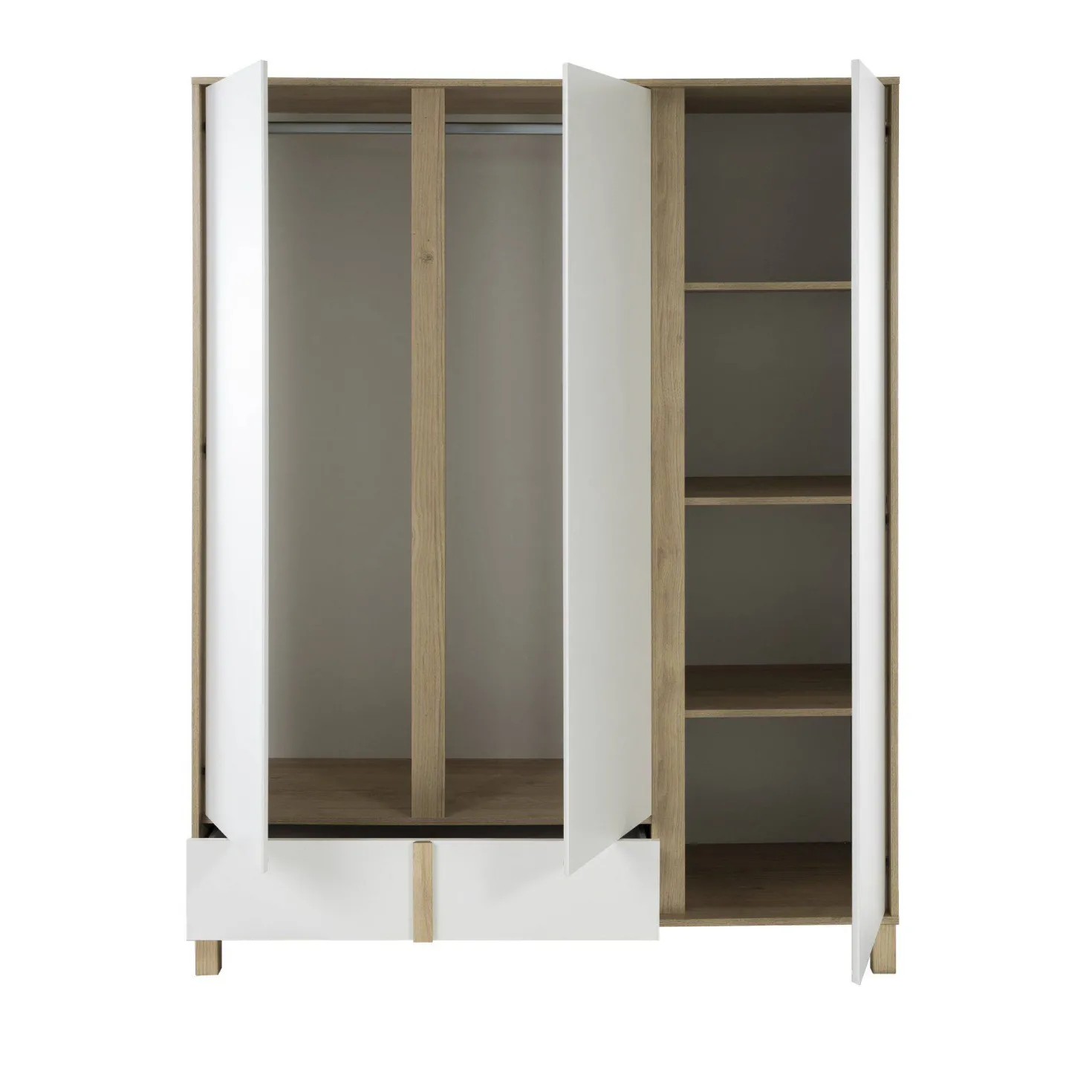 Armoire 3 portes 1 tiroir Gabrielle