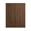 Armoire 4 portes 2 tiroirs Paku