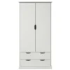 Armoire 2 portes 2 tirois bois Théa
