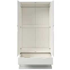 Armoire 2 portes 2 tirois bois Théa