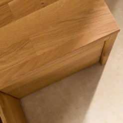 Banc bois massif 3 cubes de rangement Cyriel