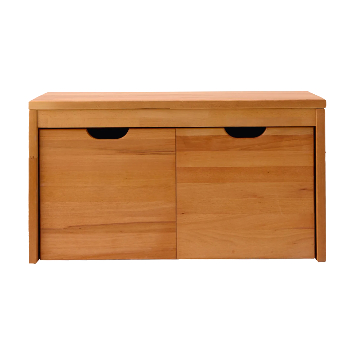 Banc bois massif 2 cubes de rangement Cyriel