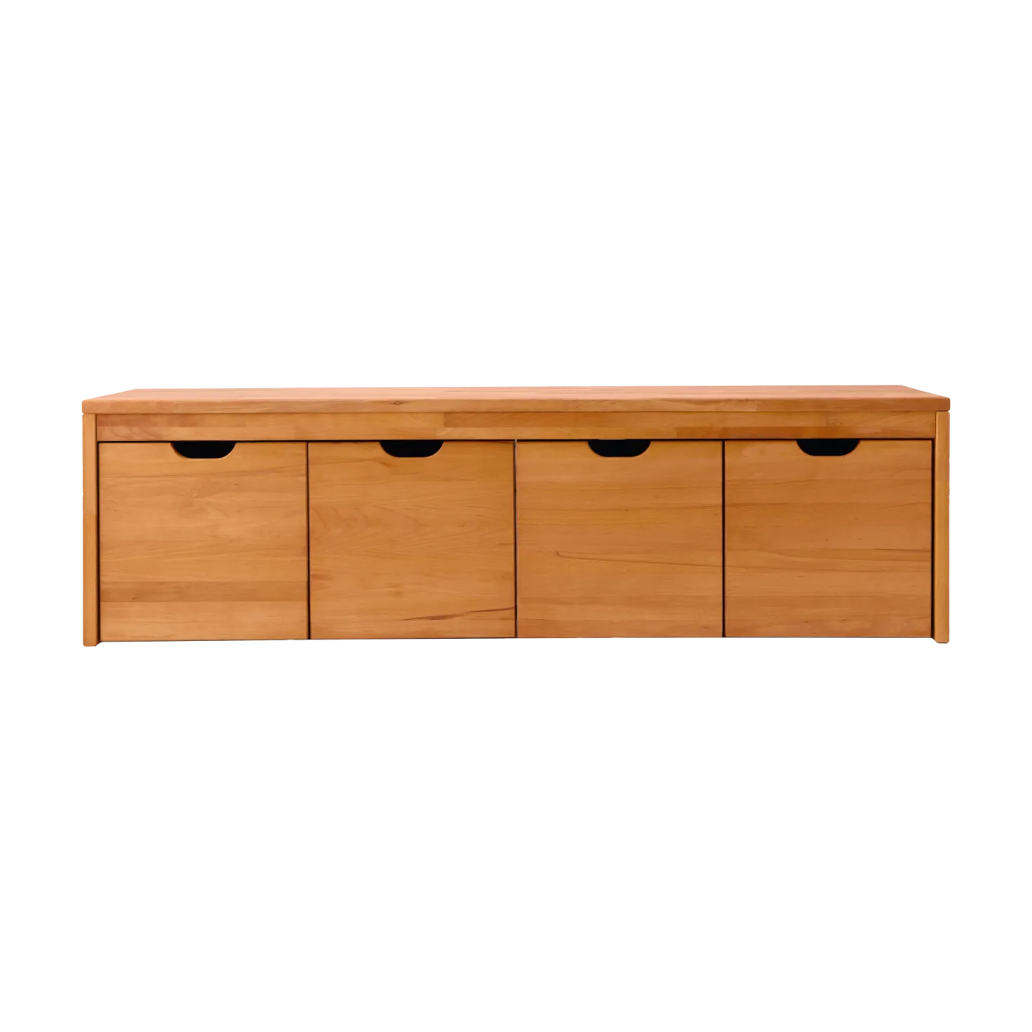 Banc bois massif 4 cubes de rangement Cyriel