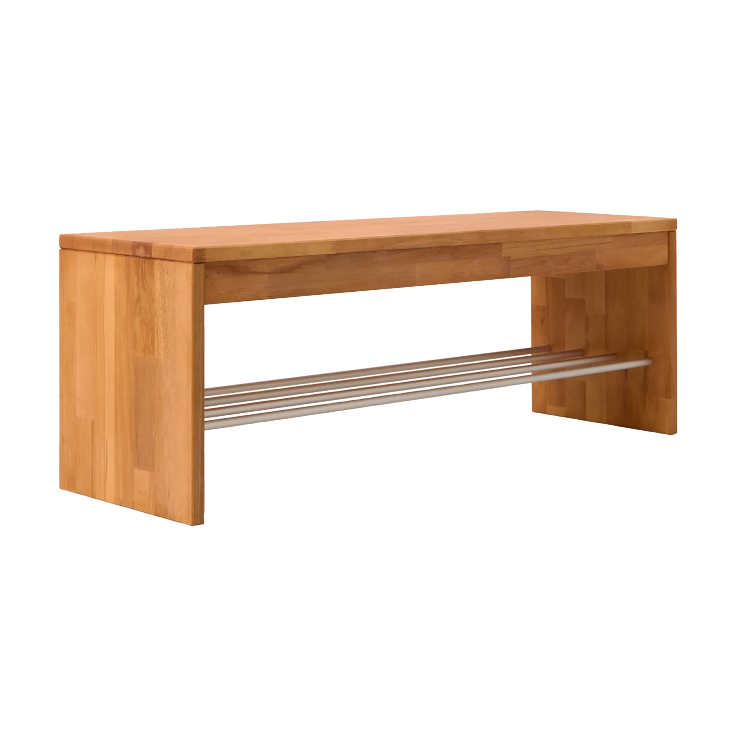 Banc à chaussures bois massif 2 places Cyriel
