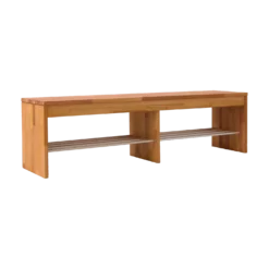 Banc à chaussures bois massif 3 places Cyriel