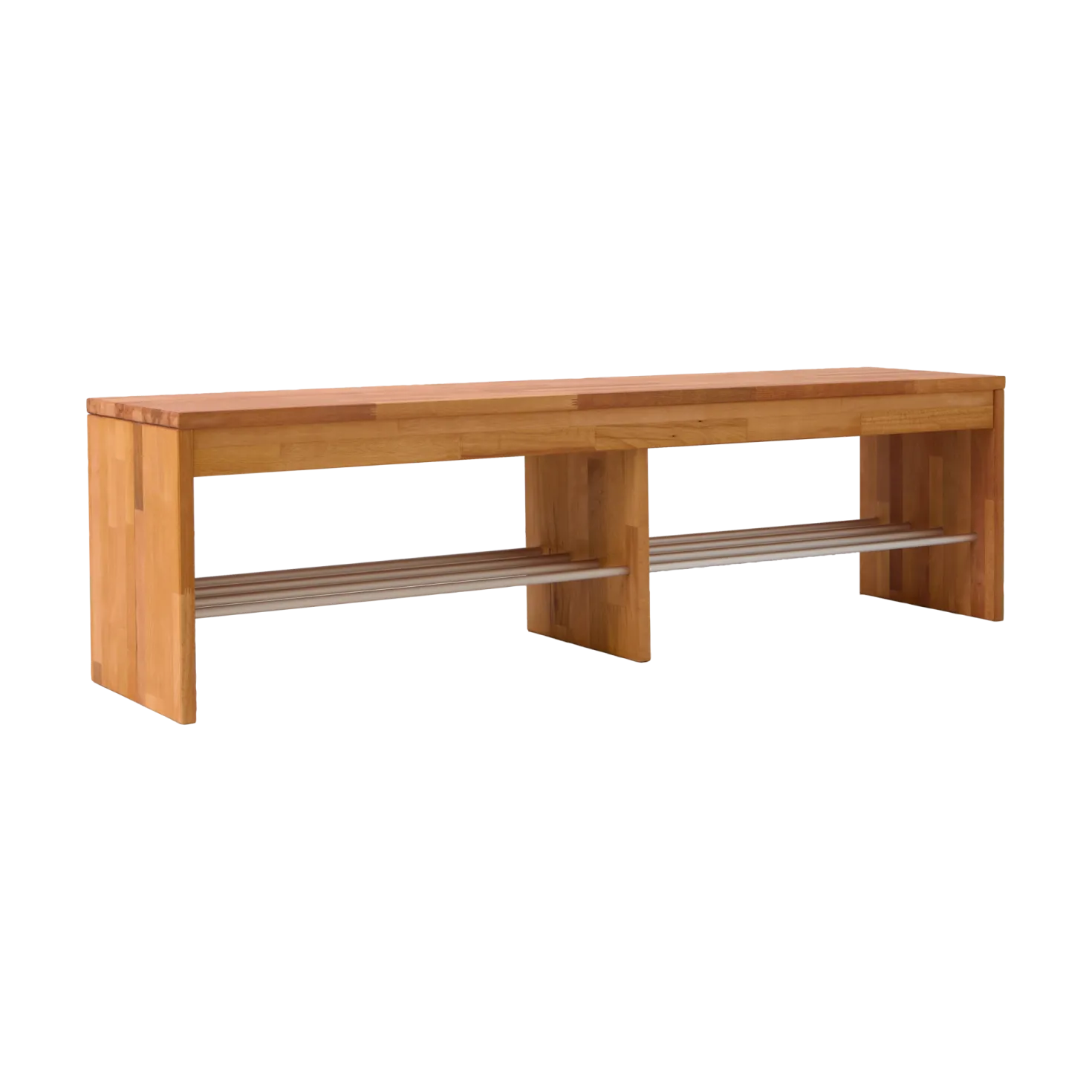 Banc à chaussures bois massif 3 places Cyriel