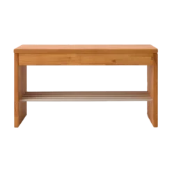 Banc à chaussures bois massif 1 place Cyriel