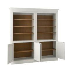 Bibliothèque bois massif 4 portes Embellie