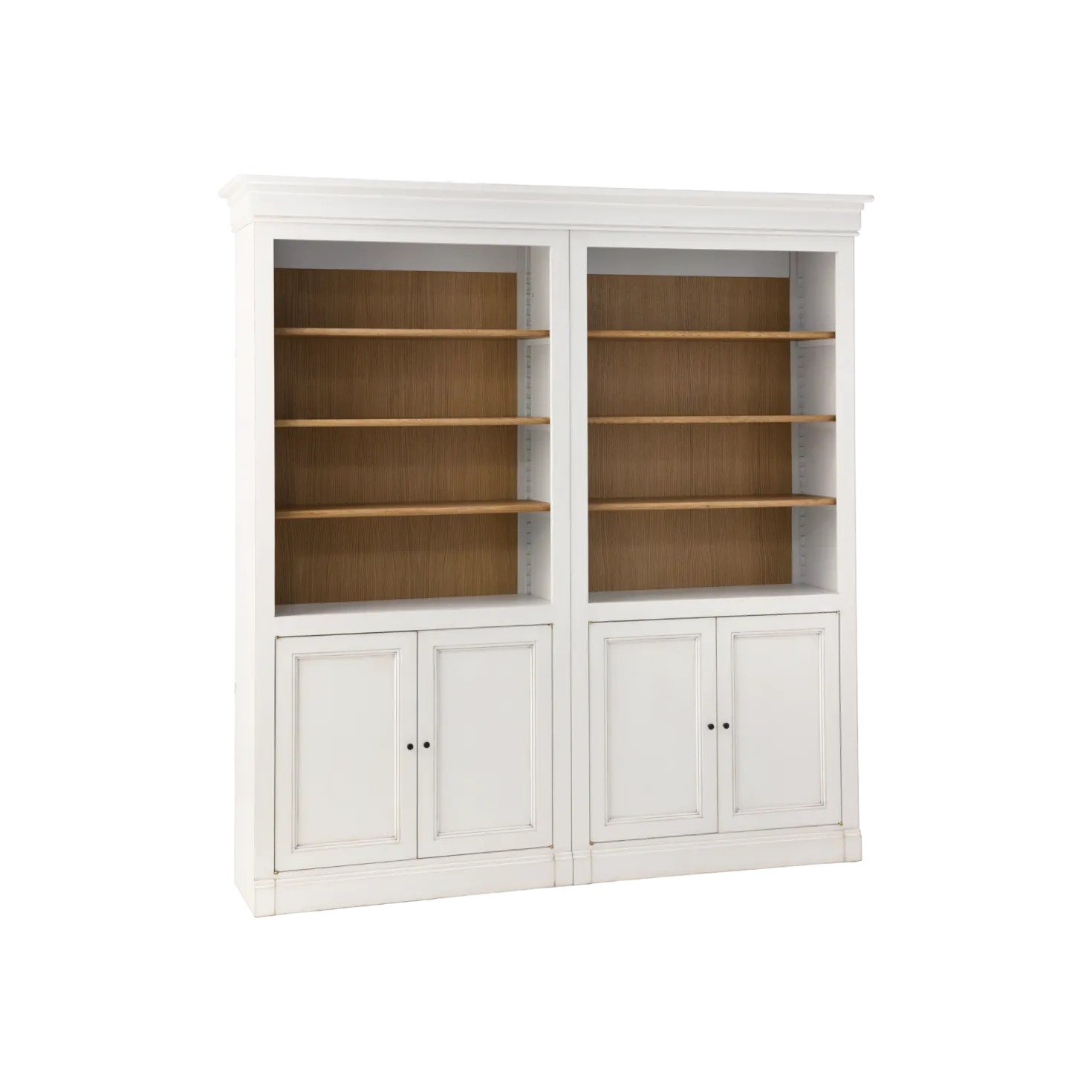 Bibliothèque bois massif 4 portes Embellie