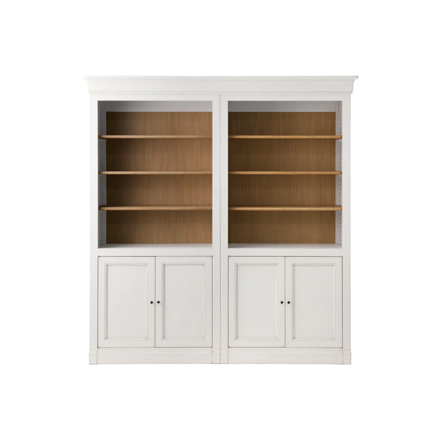 Bibliothèque bois massif 4 portes Embellie