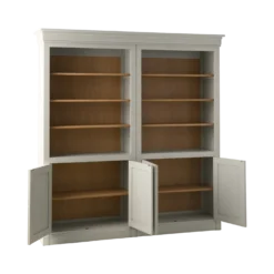 Bibliothèque bois massif 4 portes Embellie