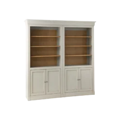Bibliothèque bois massif 4 portes Embellie