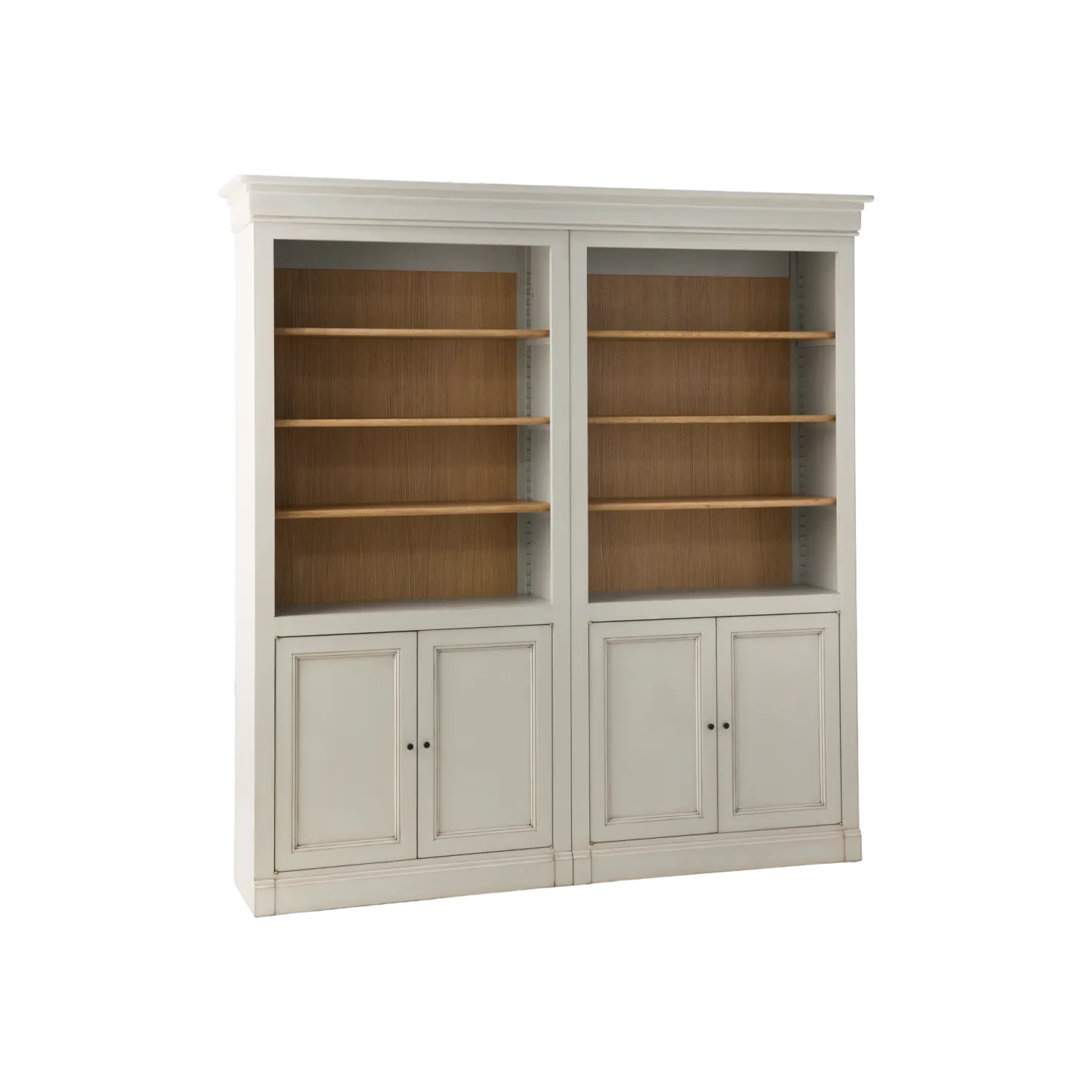 Bibliothèque bois massif 4 portes Embellie