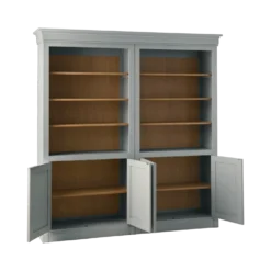 Bibliothèque bois massif 4 portes Embellie