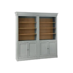 Bibliothèque bois massif 4 portes Embellie