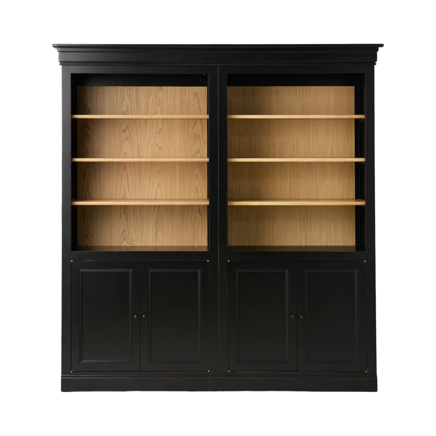 Bibliothèque bois massif 4 portes Embellie