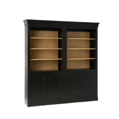 Bibliothèque bois massif 4 portes Embellie