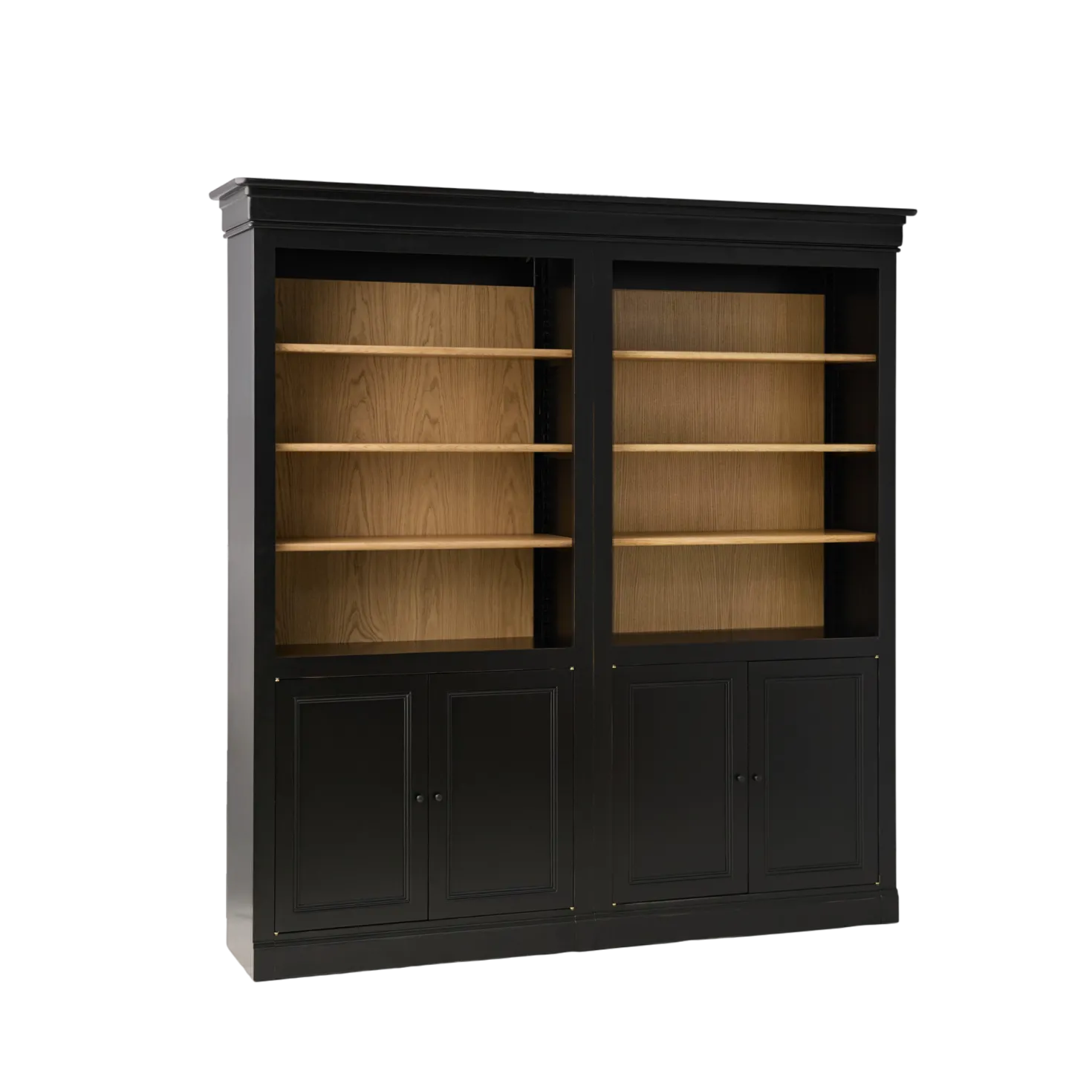 Bibliothèque bois massif 4 portes Embellie