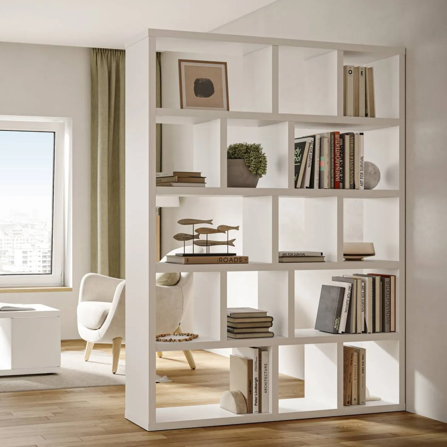 Bibliothèque 5 niveaux L150 cm Texas