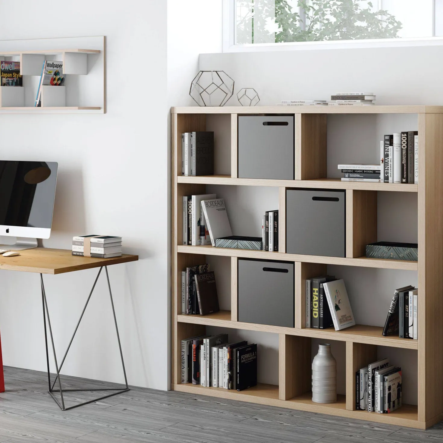Bibliothèque 4 niveaux L150 cm Texas