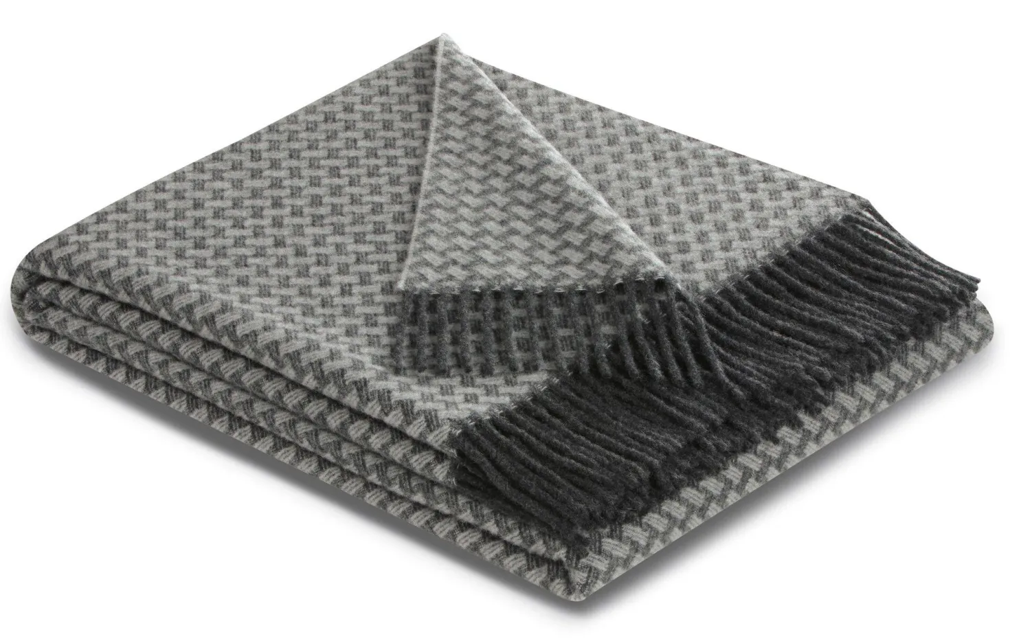 BIEDERLACK Plaid cachemire laine 130 x 170 cm Barbara