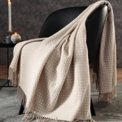 BIEDERLACK Plaid cachemire laine 130 x 170 cm Barbara
