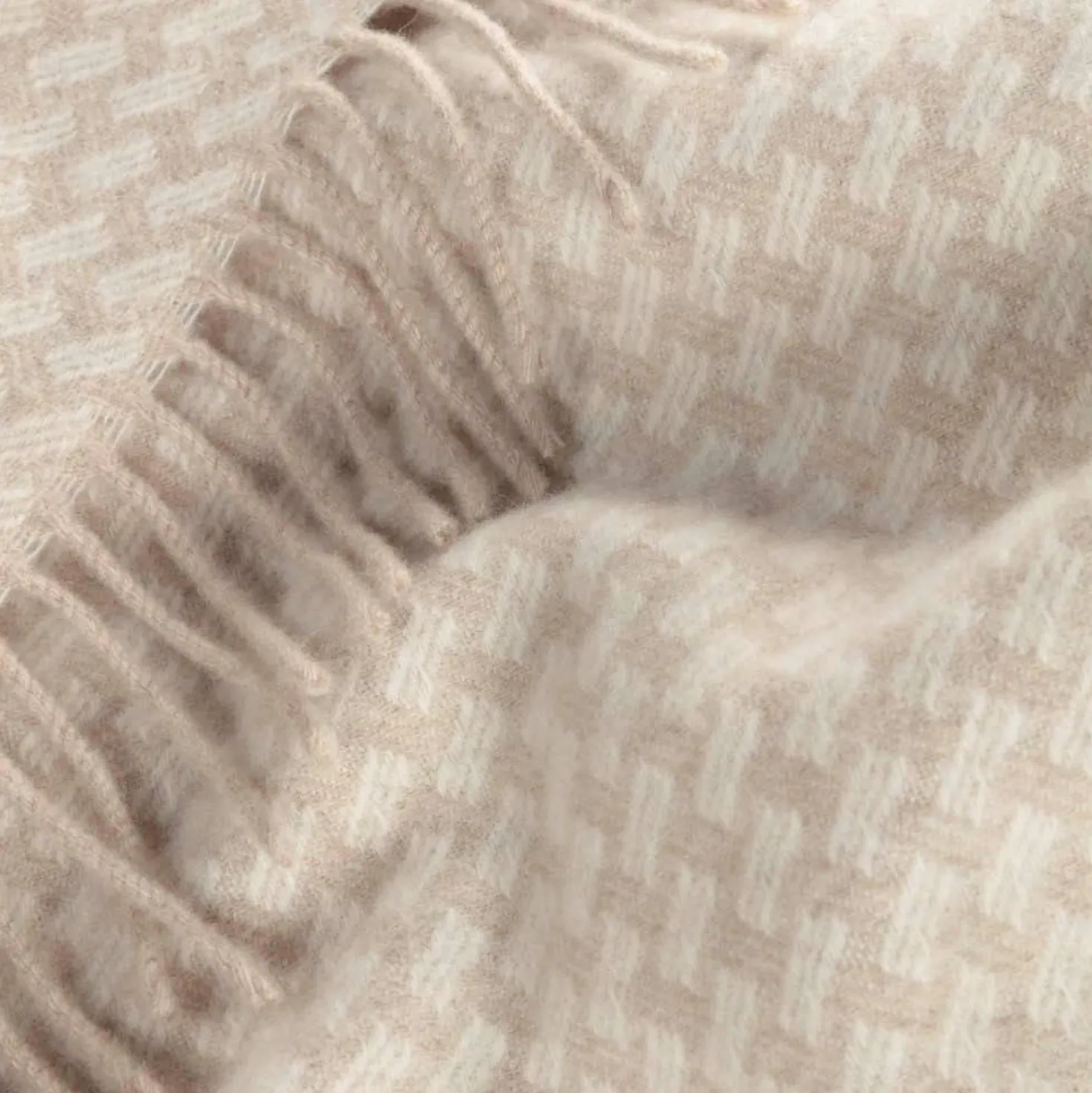 BIEDERLACK Plaid cachemire laine 130 x 170 cm Barbara