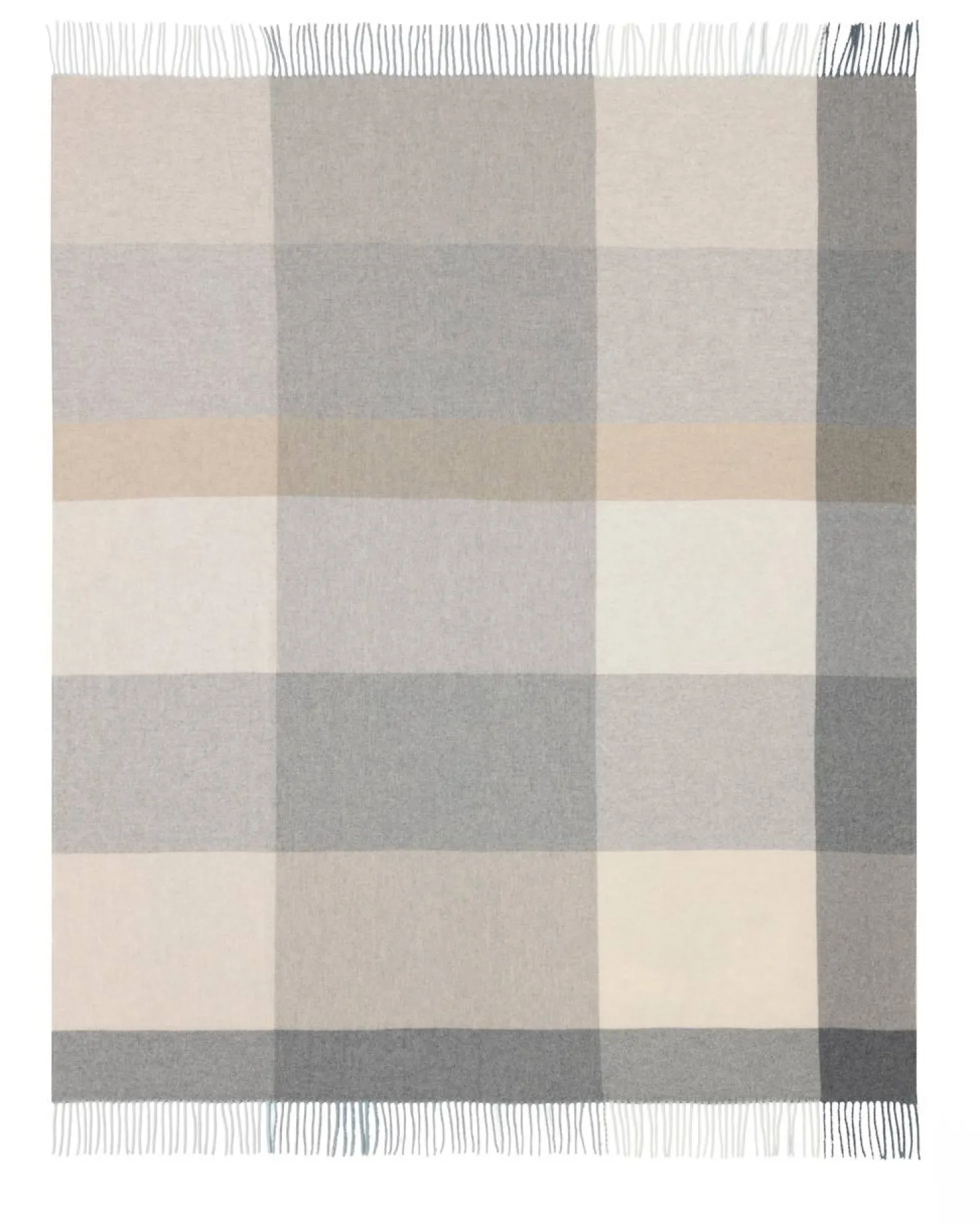 BIEDERLACK Plaid laine et cachemire à carreaux Clarence