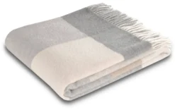 BIEDERLACK Plaid laine et cachemire à carreaux Clarence