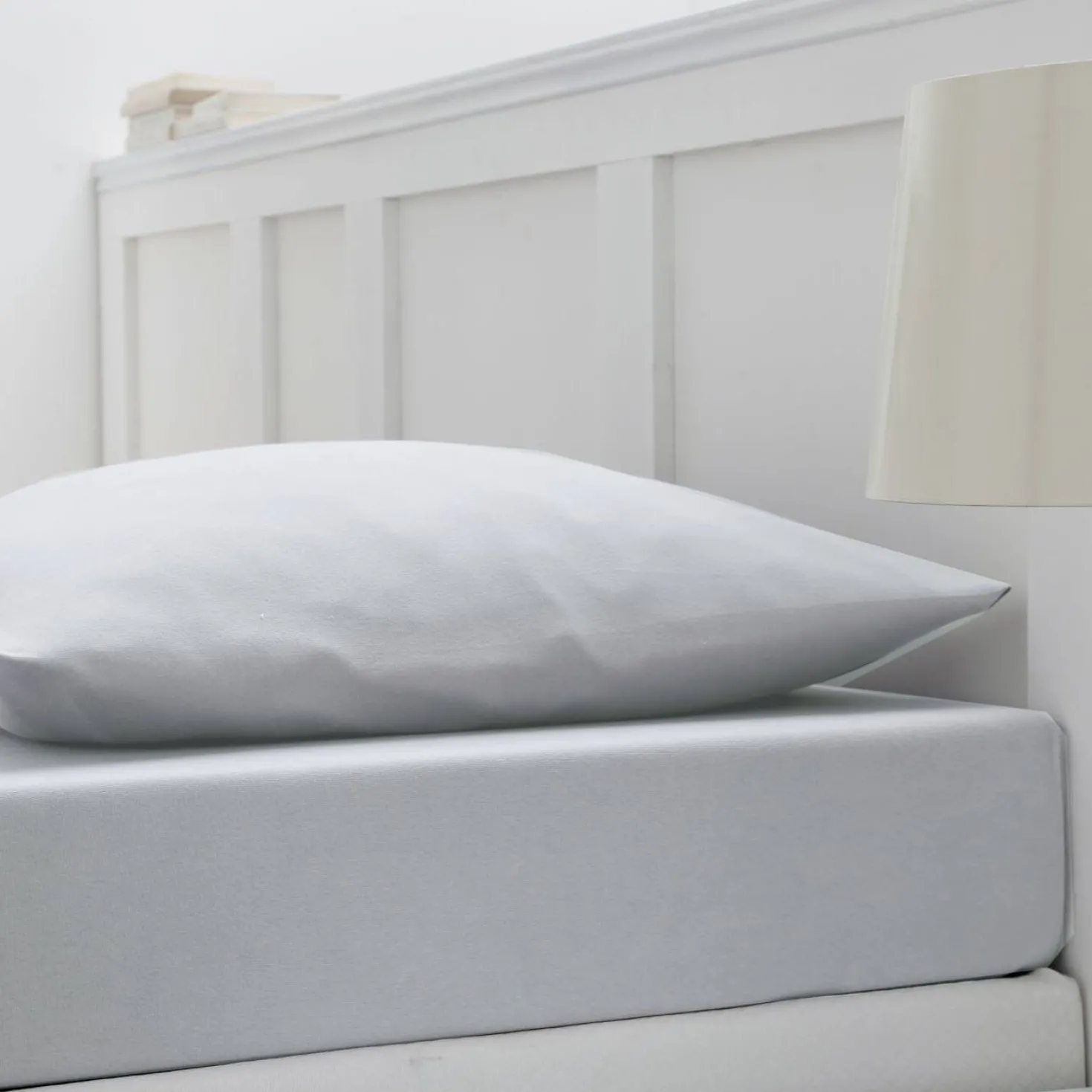 BLANC DES VOSGES Drap housse jersey extensible Planète