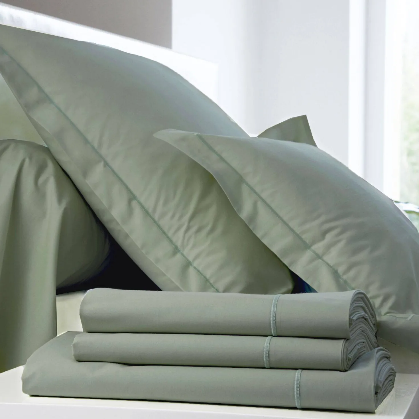 BLANC DES VOSGES Drap housse Percale Easy