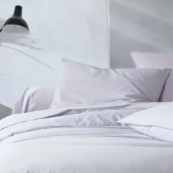 BLANC DES VOSGES Drap housse percale lavée Bohème