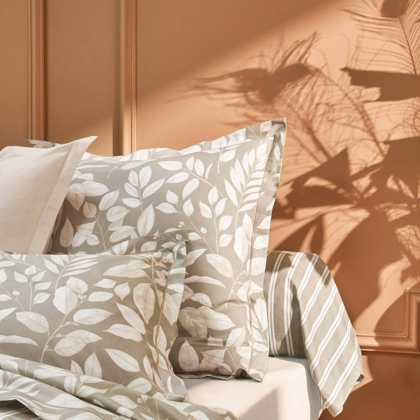 BLANC DES VOSGES Housse de couette percale de coton Cottage