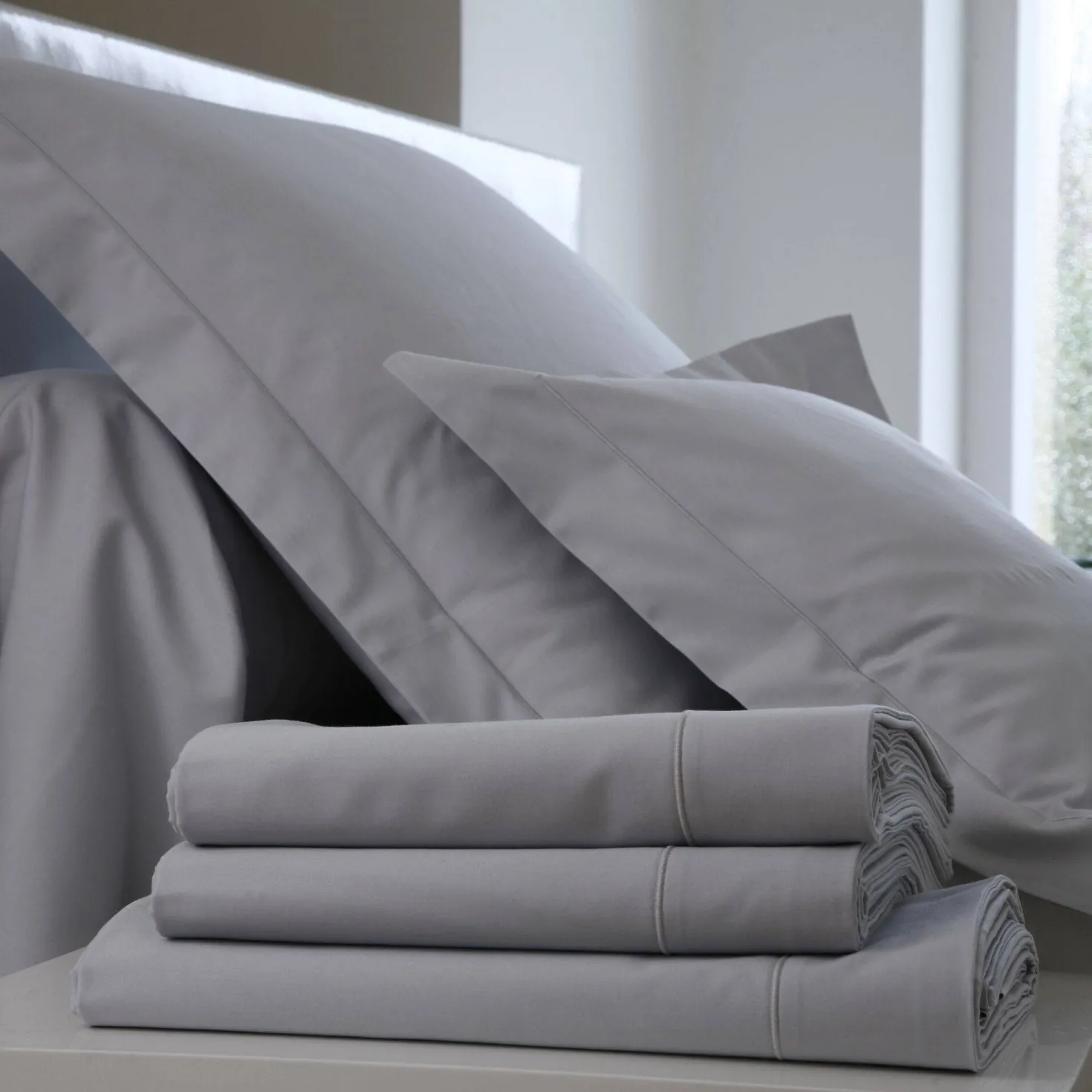 BLANC DES VOSGES Housse de couette Satin