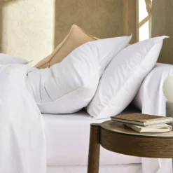 BLANC DES VOSGES Housse de couette percale lavée Bohème
