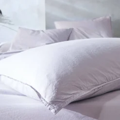 BLANC DES VOSGES Housse de couette percale lavée Bohème