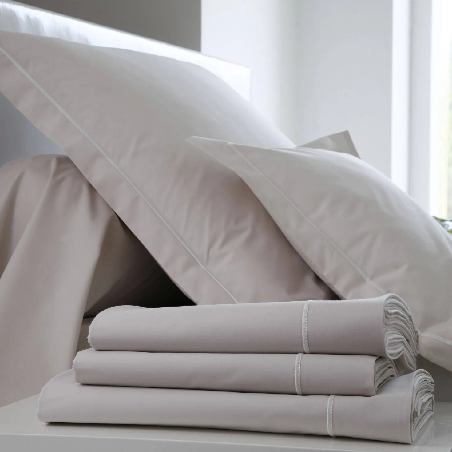 BLANC DES VOSGES Housse de couette Percale Easy