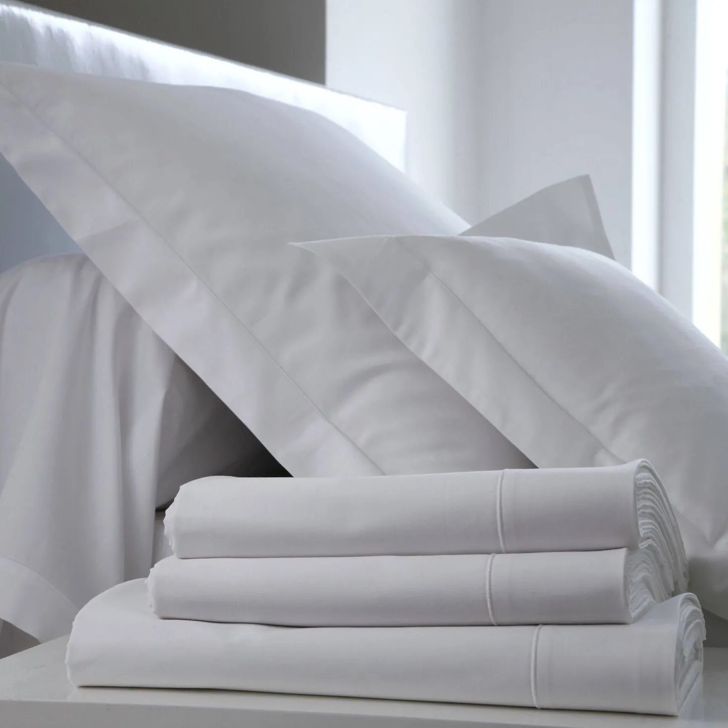 BLANC DES VOSGES Housse de couette Satin
