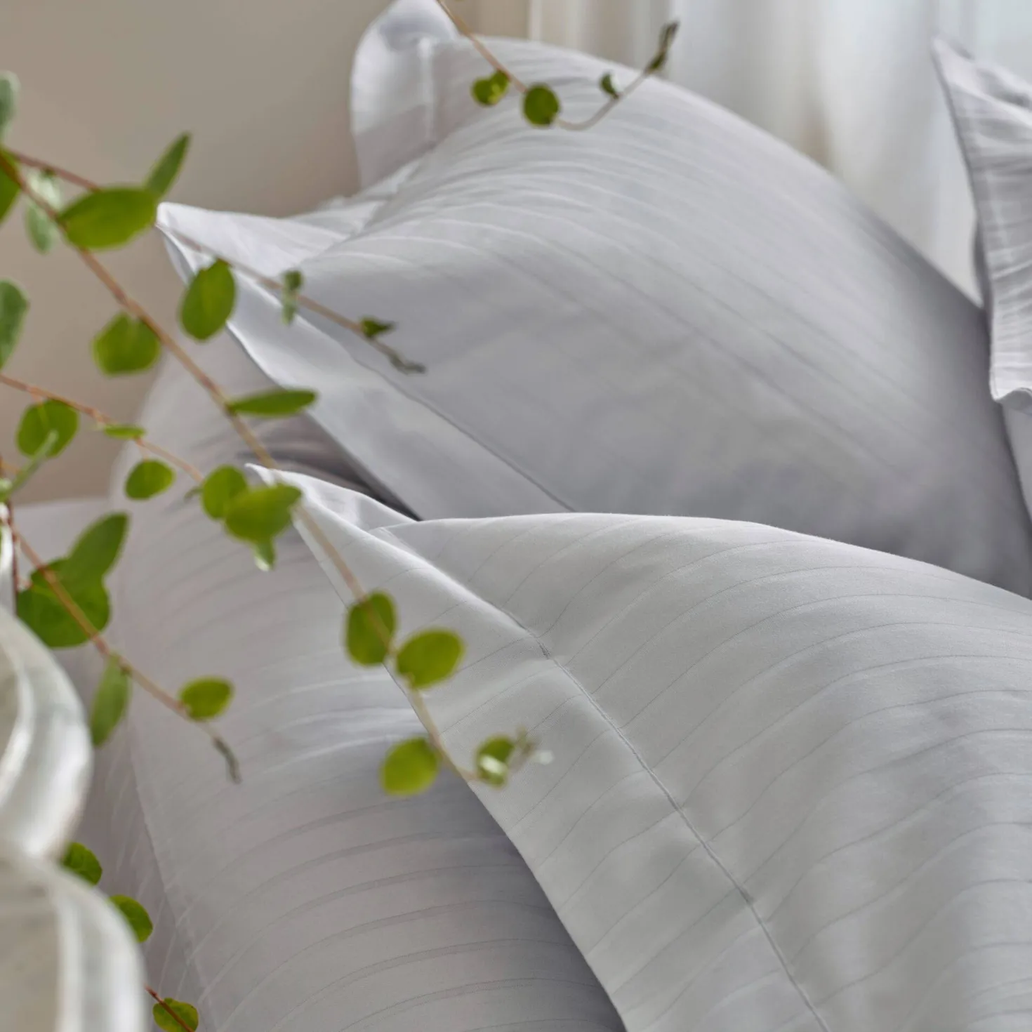 BLANC DES VOSGES Parure de lit satin Divine