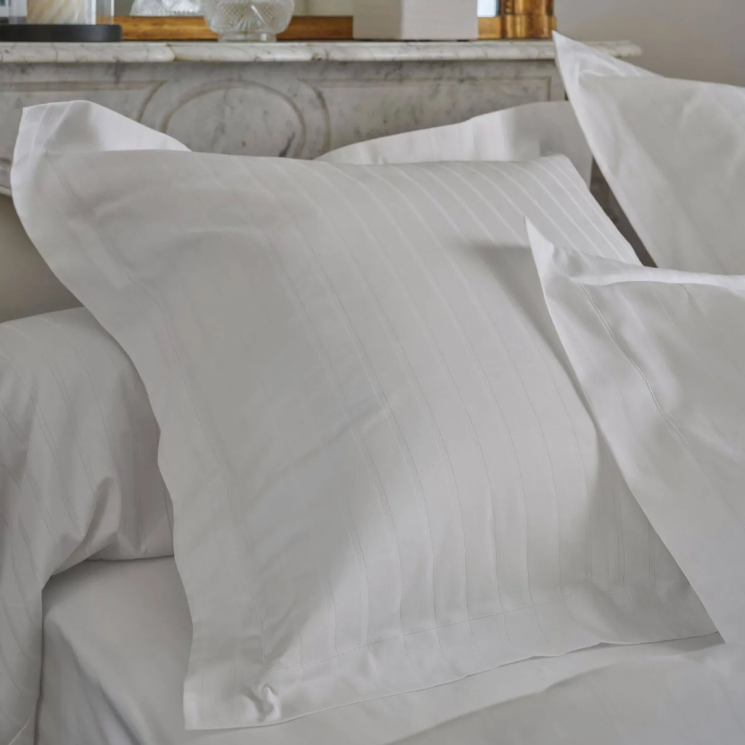 BLANC DES VOSGES Parure de lit satin Divine