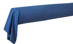 BLANC DES VOSGES Taie de traversin percale lavée Bohème