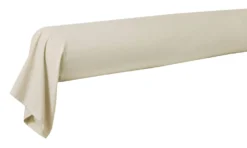 BLANC DES VOSGES Taie de traversin percale lavée Bohème